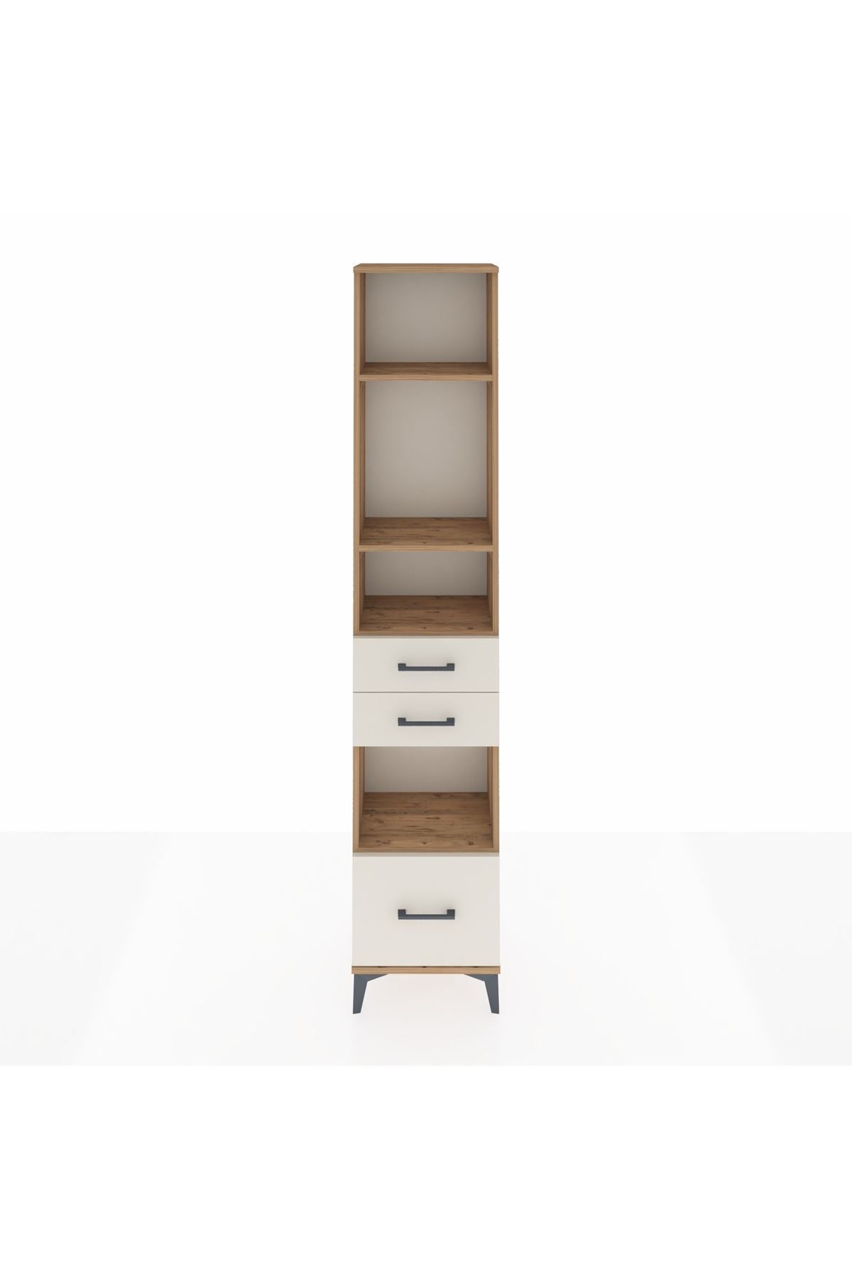 Arges Dolap 4 Raflı 3 Çekmeceli 44x30x221 - S28M158V7A