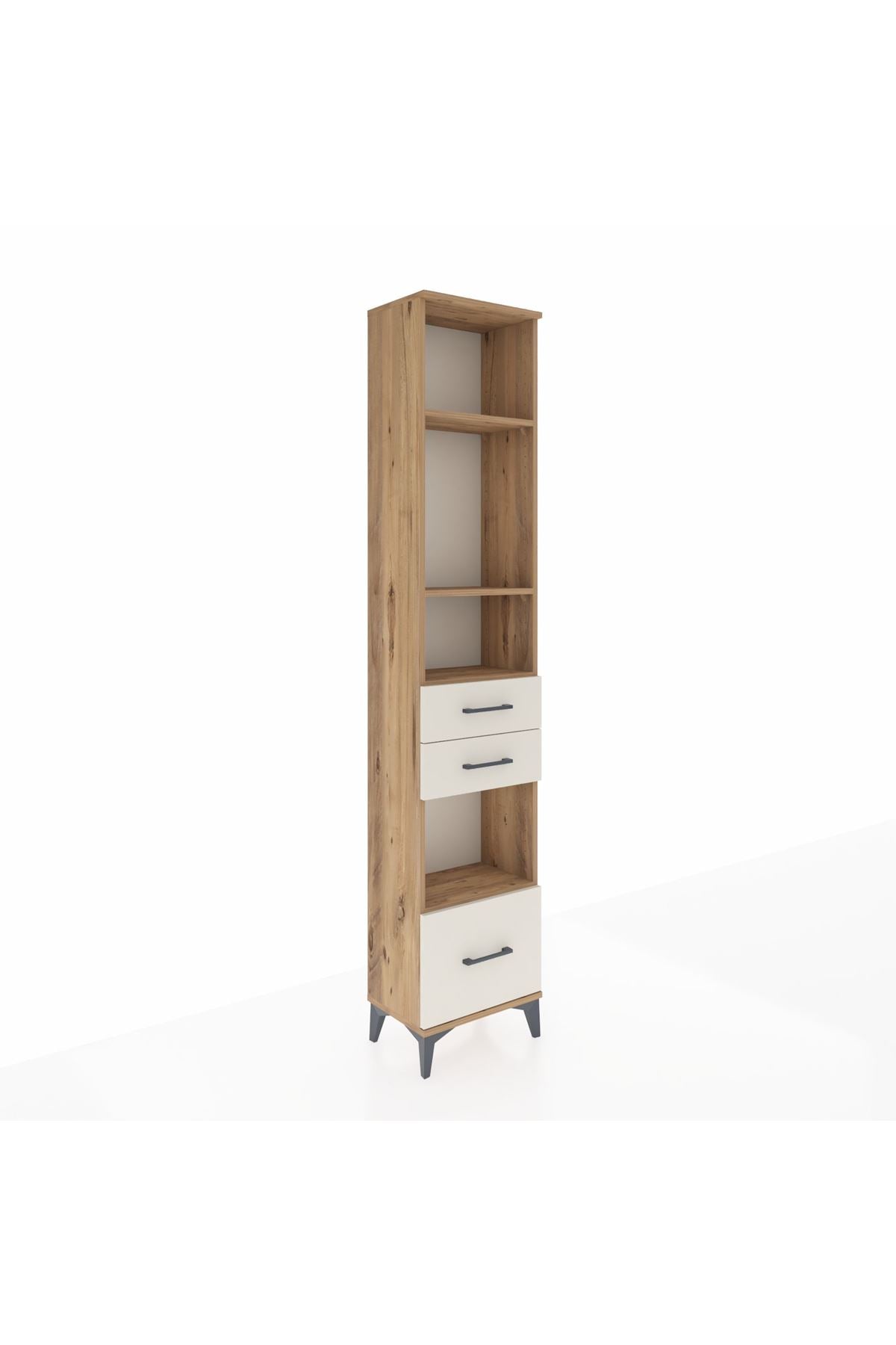 Arges Dolap 4 Raflı 3 Çekmeceli 44x30x221 - S28M158V7A