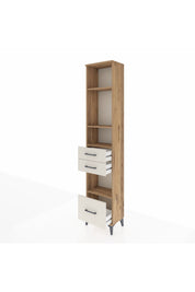 Arges Dolap 4 Raflı 3 Çekmeceli 44x30x221 - S28M158V7A