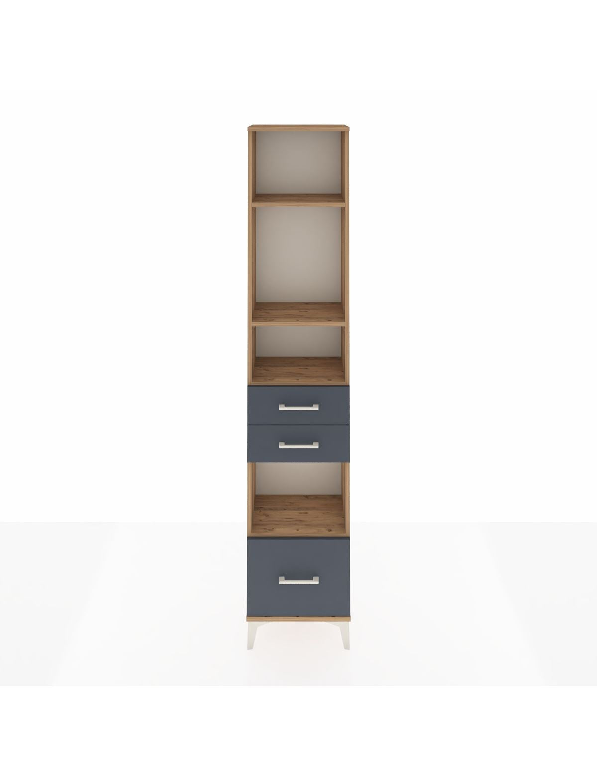Arges Dolap 4 Raflı 3 Çekmeceli 44x30x221 - S28M158V8A