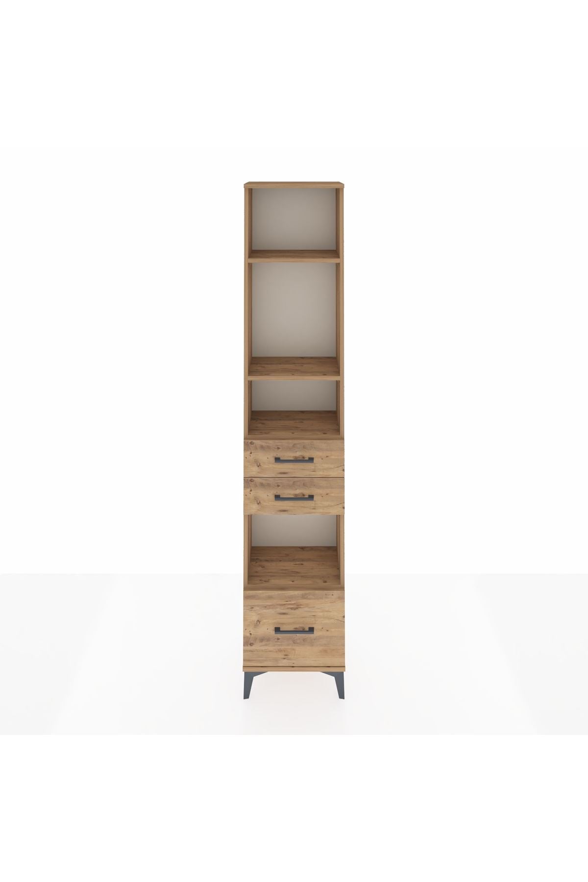 Arges Dolap 4 Raflı 3 Çekmeceli 44x30x221 - S28M158V9A