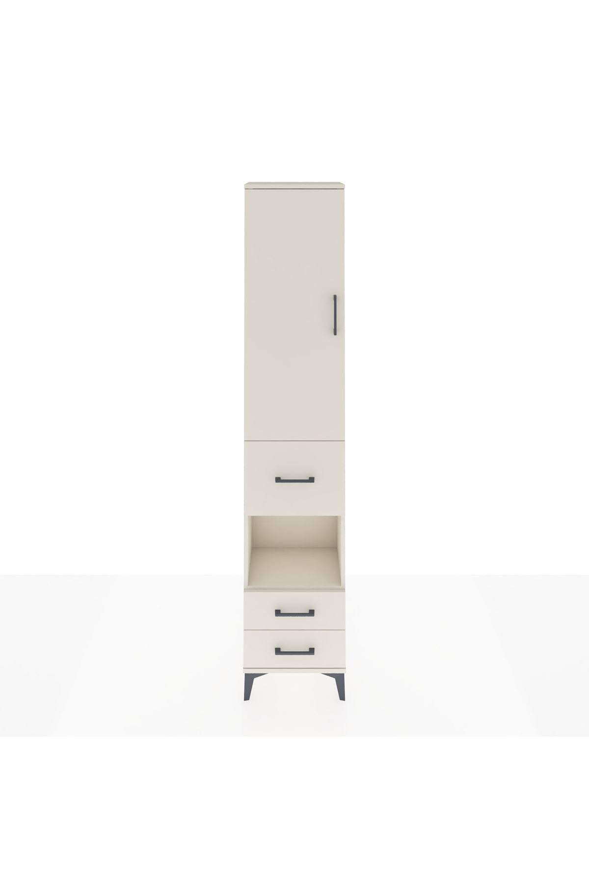Arges Dolap 3 Raflı 3 Çekmeceli Tek Askılı 44x30x221 - S28M159V1A
