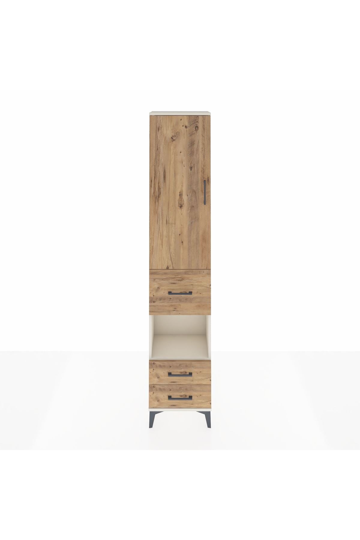 Arges Dolap 3 Raflı 3 Çekmeceli Tek Askılı 44x30x221 - S28M159V3A