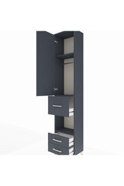 Arges Dolap 3 Raflı 3 Çekmeceli Tek Askılı 44x30x221 - S28M159V5A