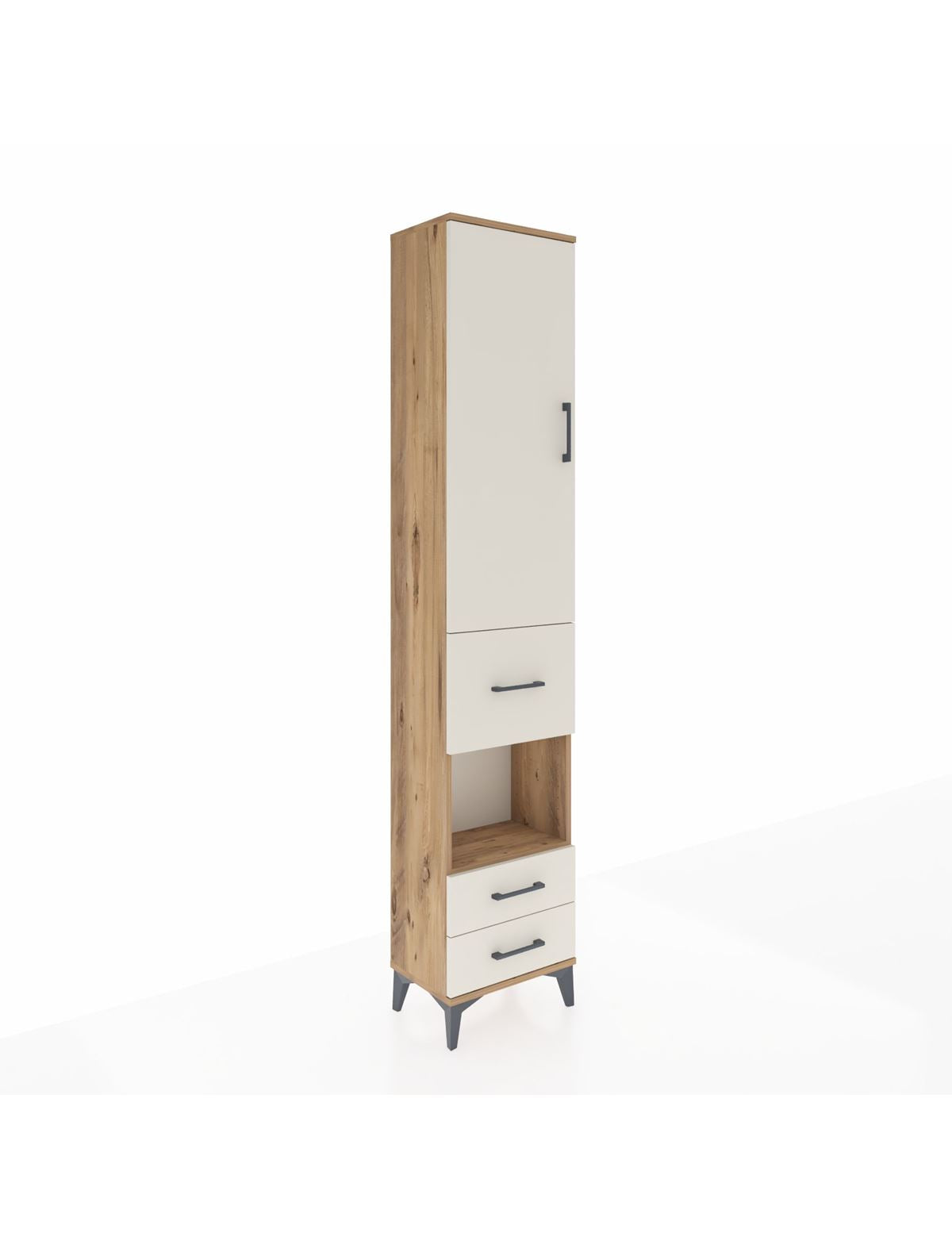 Arges Dolap 3 Raflı 3 Çekmeceli Tek Askılı 44x30x221 - S28M159V7A