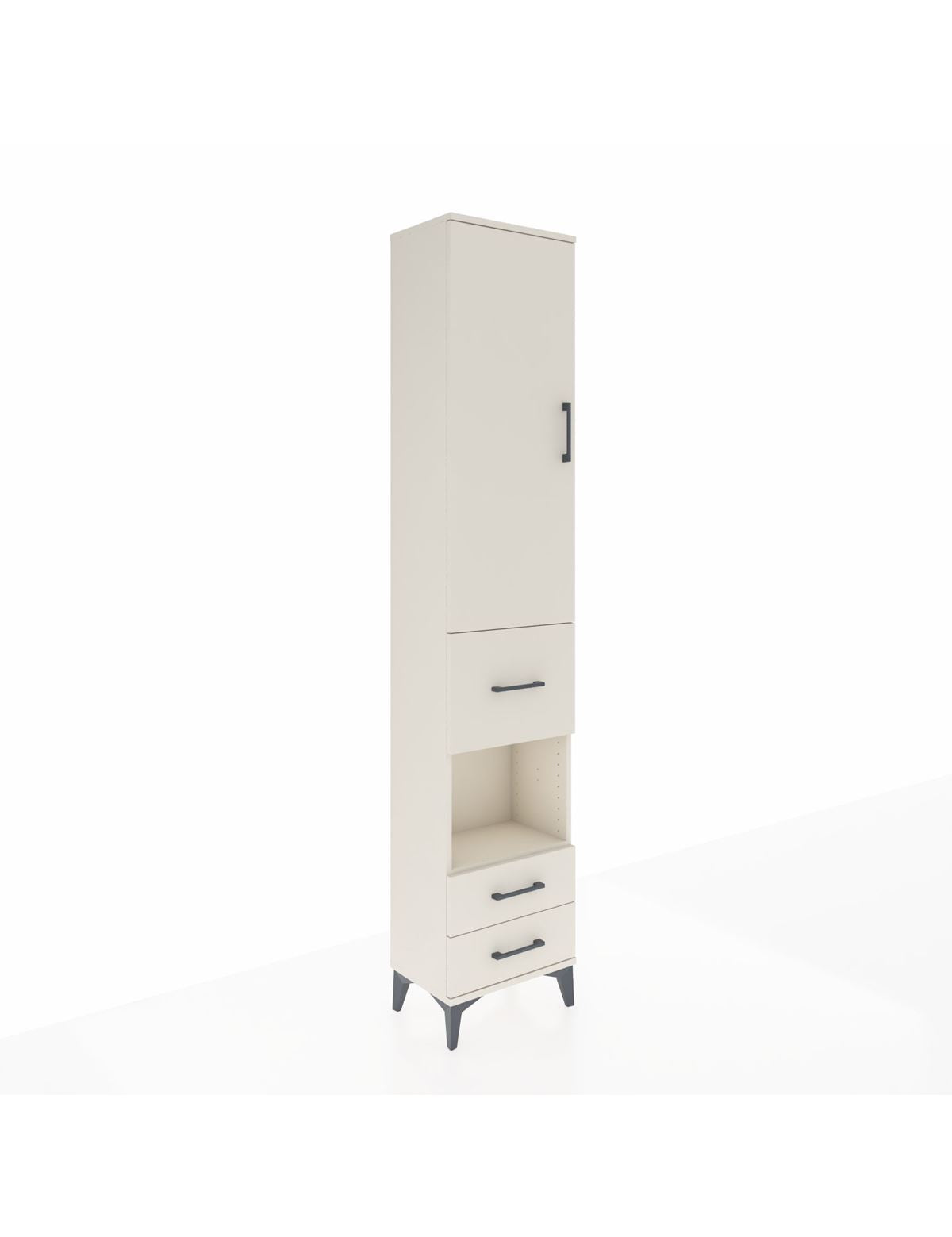 Arges Dolap 4 Raflı 3 Çekmeceli Tek Kapaklı 44x30x221 - S28M160V1A