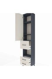 Arges Dolap 4 Raflı 3 Çekmeceli Tek Kapaklı 44x30x221 - S28M160V4A
