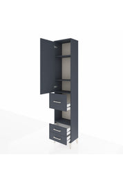 Arges Dolap 4 Raflı 3 Çekmeceli Tek Kapaklı 44x30x221 - S28M160V5A