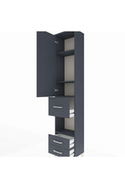 Arges Dolap 4 Raflı 3 Çekmeceli Tek Kapaklı 44x30x221 - S28M160V5A