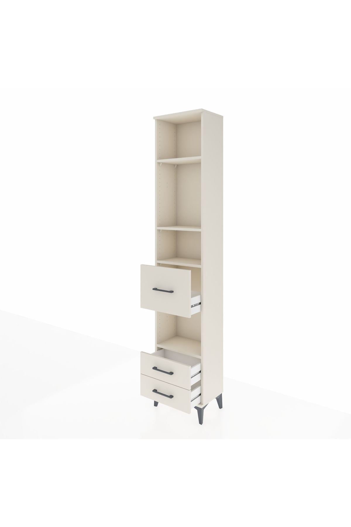 Arges Dolap 4 Raflı 3 Çekmeceli 44x30x221 - S28M161V1A