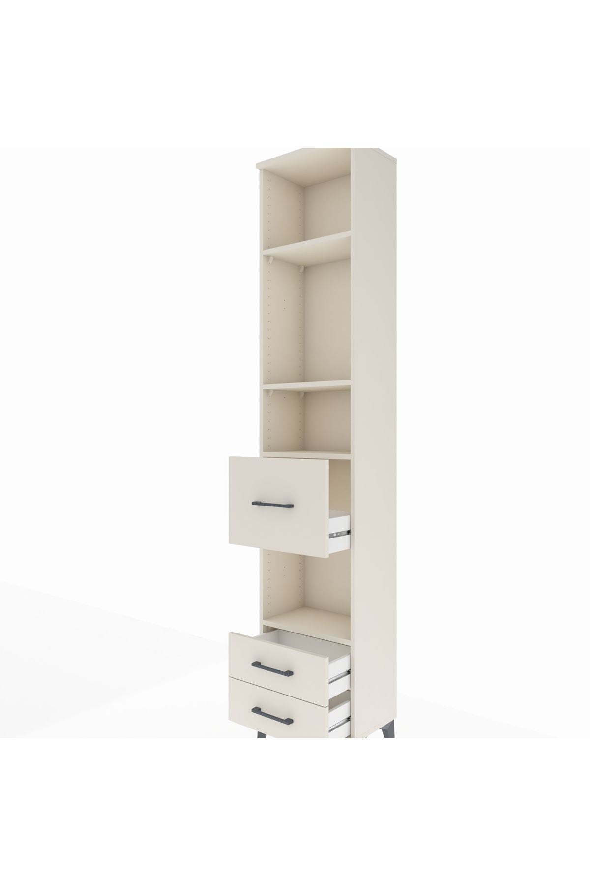Arges Dolap 4 Raflı 3 Çekmeceli 44x30x221 - S28M161V1A