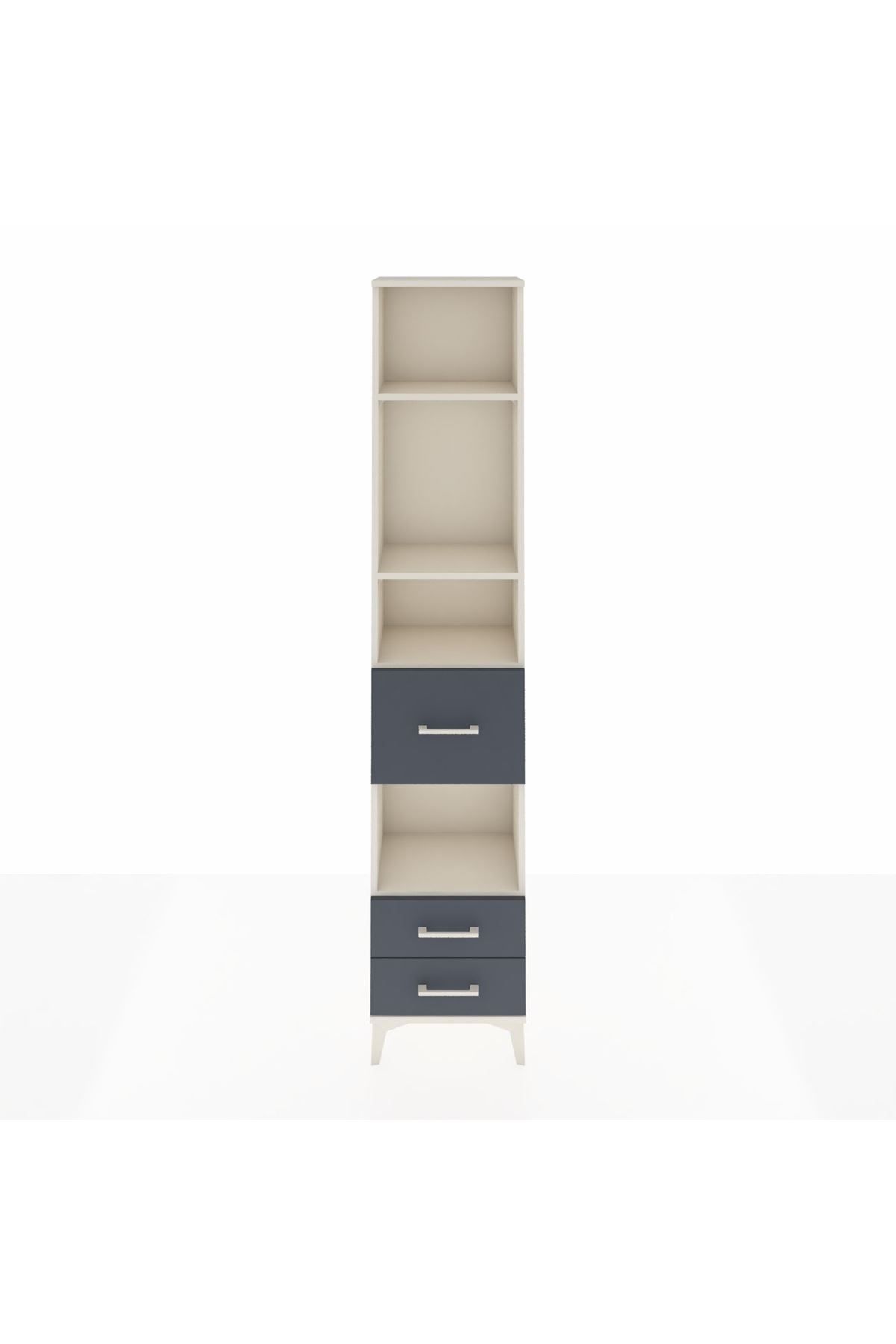 Arges Dolap 4 Raflı 3 Çekmeceli 44x30x221 - S28M161V2A