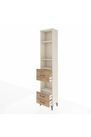 Arges Dolap 4 Raflı 3 Çekmeceli 44x30x221 - S28M161V3A