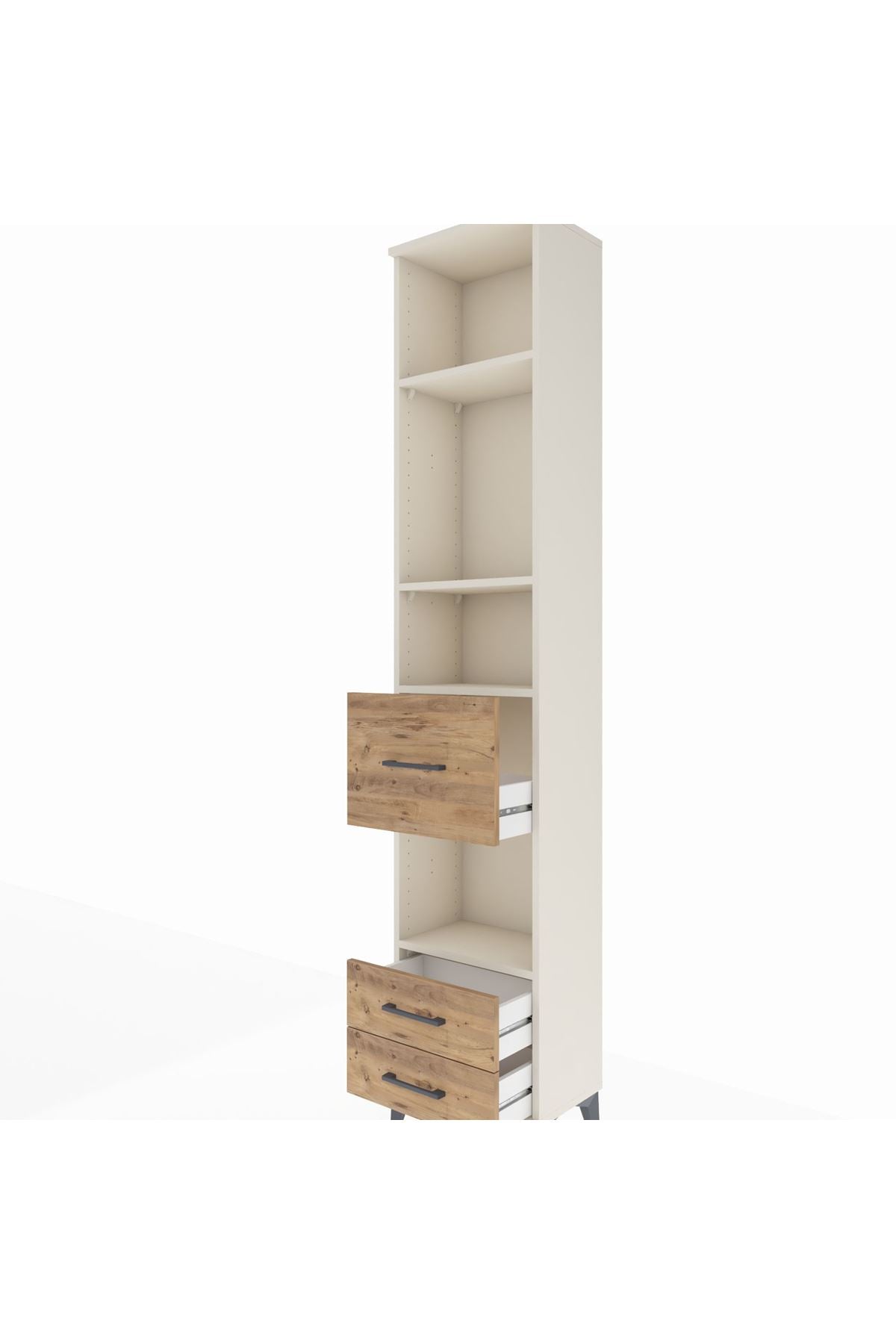 Arges Dolap 4 Raflı 3 Çekmeceli 44x30x221 - S28M161V3A