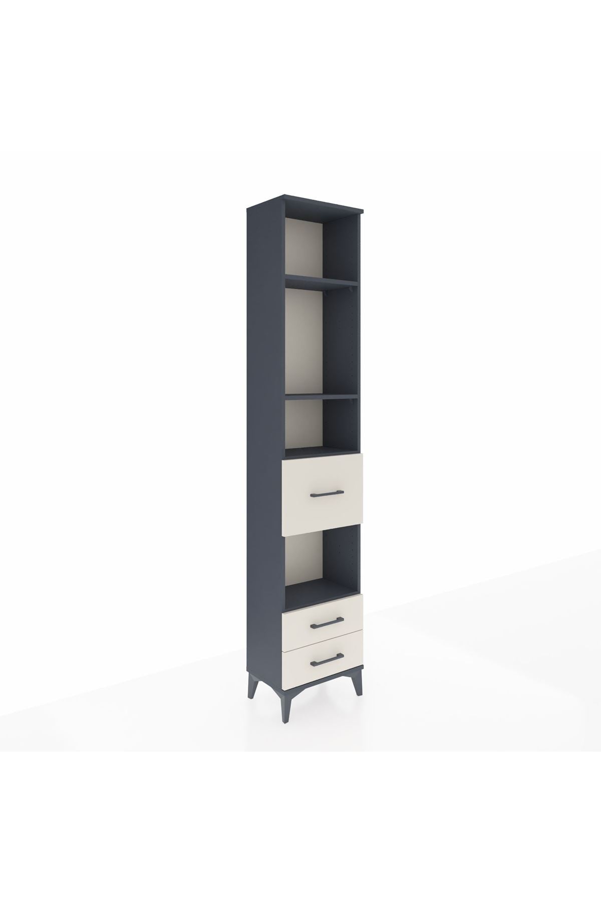 Arges Dolap 4 Raflı 3 Çekmeceli 44x30x221 - S28M161V4A