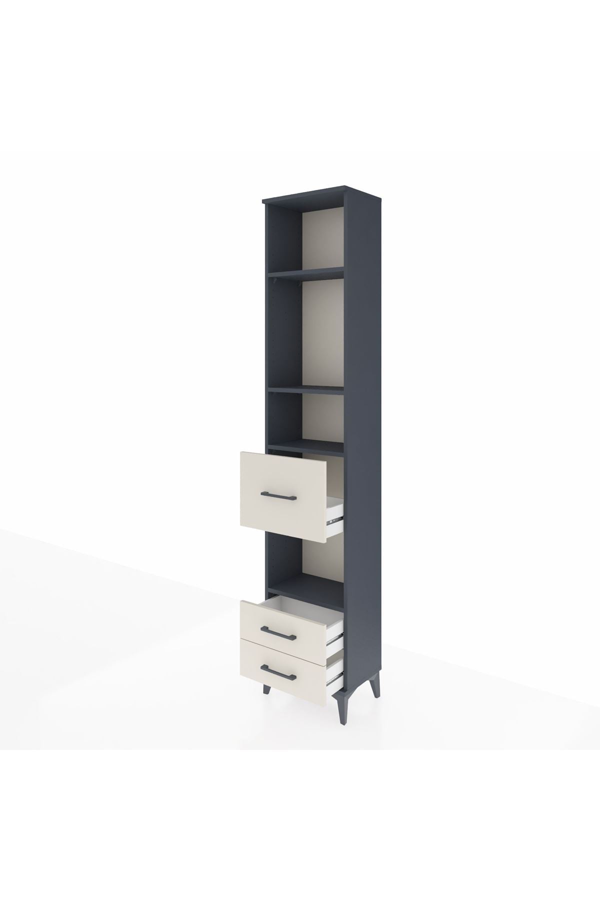 Arges Dolap 4 Raflı 3 Çekmeceli 44x30x221 - S28M161V4A