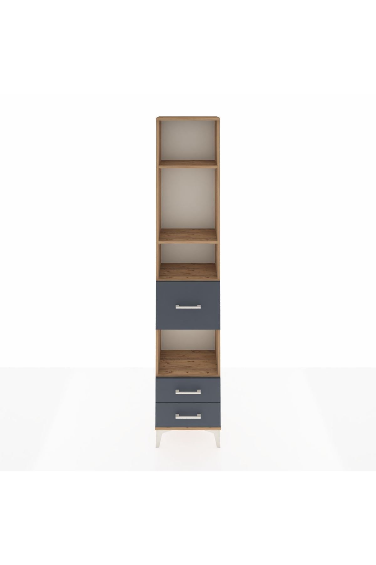 Arges Dolap 4 Raflı 3 Çekmeceli 44x30x221 - S28M161V8A