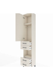 Arges Dolap 3 Raflı 4 Çekmeceli Tek Askılı 44x30x221 - S28M162V1A