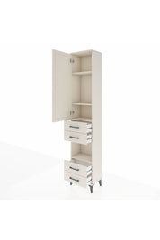Arges Dolap 4 Raflı 4 Çekmeceli Tek Kapaklı 44x30x221 - S28M163V1A
