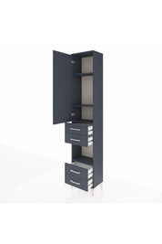Arges Dolap 4 Raflı 4 Çekmeceli Tek Kapaklı 44x30x221 - S28M163V5A