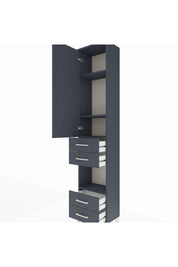 Arges Dolap 4 Raflı 4 Çekmeceli Tek Kapaklı 44x30x221 - S28M163V5A
