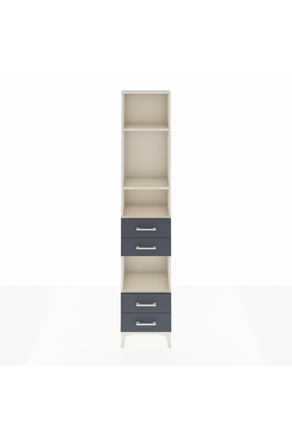 Arges Dolap 4 Raflı 4 Çekmeceli 44x30x221 - S28M164V2A