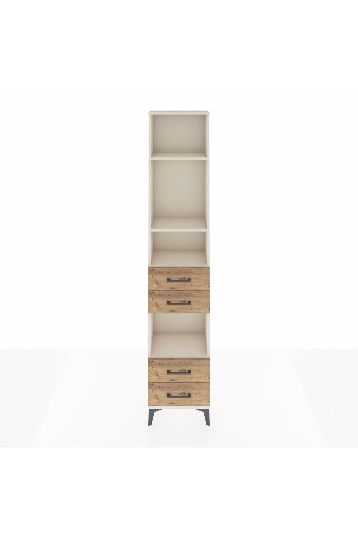 Arges Dolap 4 Raflı 4 Çekmeceli 44x30x221 - S28M164V3A