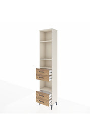 Arges Dolap 4 Raflı 4 Çekmeceli 44x30x221 - S28M164V3A