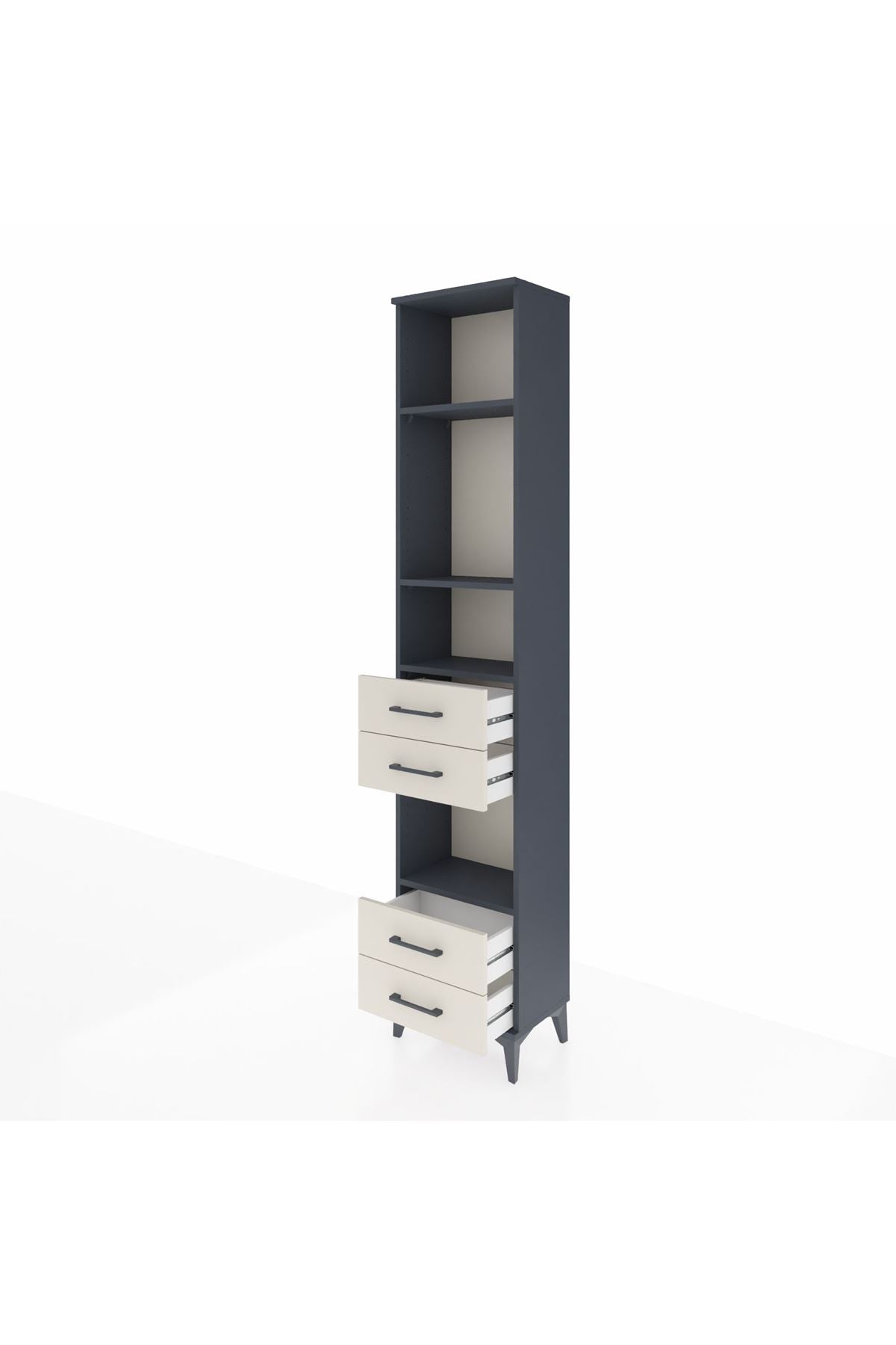 Arges Dolap 4 Raflı 4 Çekmeceli 44x30x221 - S28M164V4A