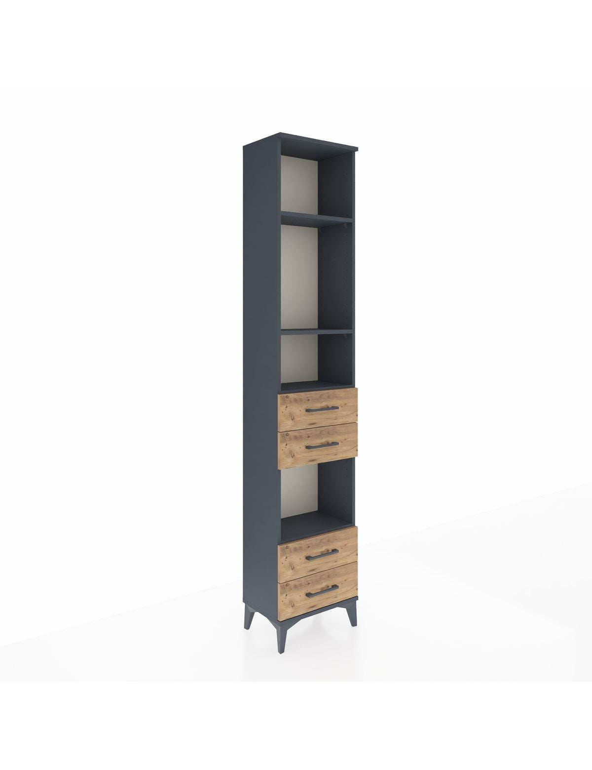 Arges Dolap 4 Raflı 4 Çekmeceli 44x30x221 - S28M164V6A