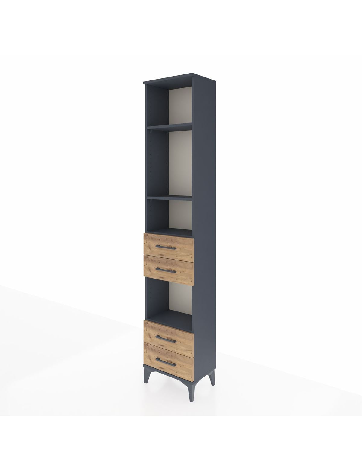 Arges Dolap 4 Raflı 4 Çekmeceli 44x30x221 - S28M164V6A