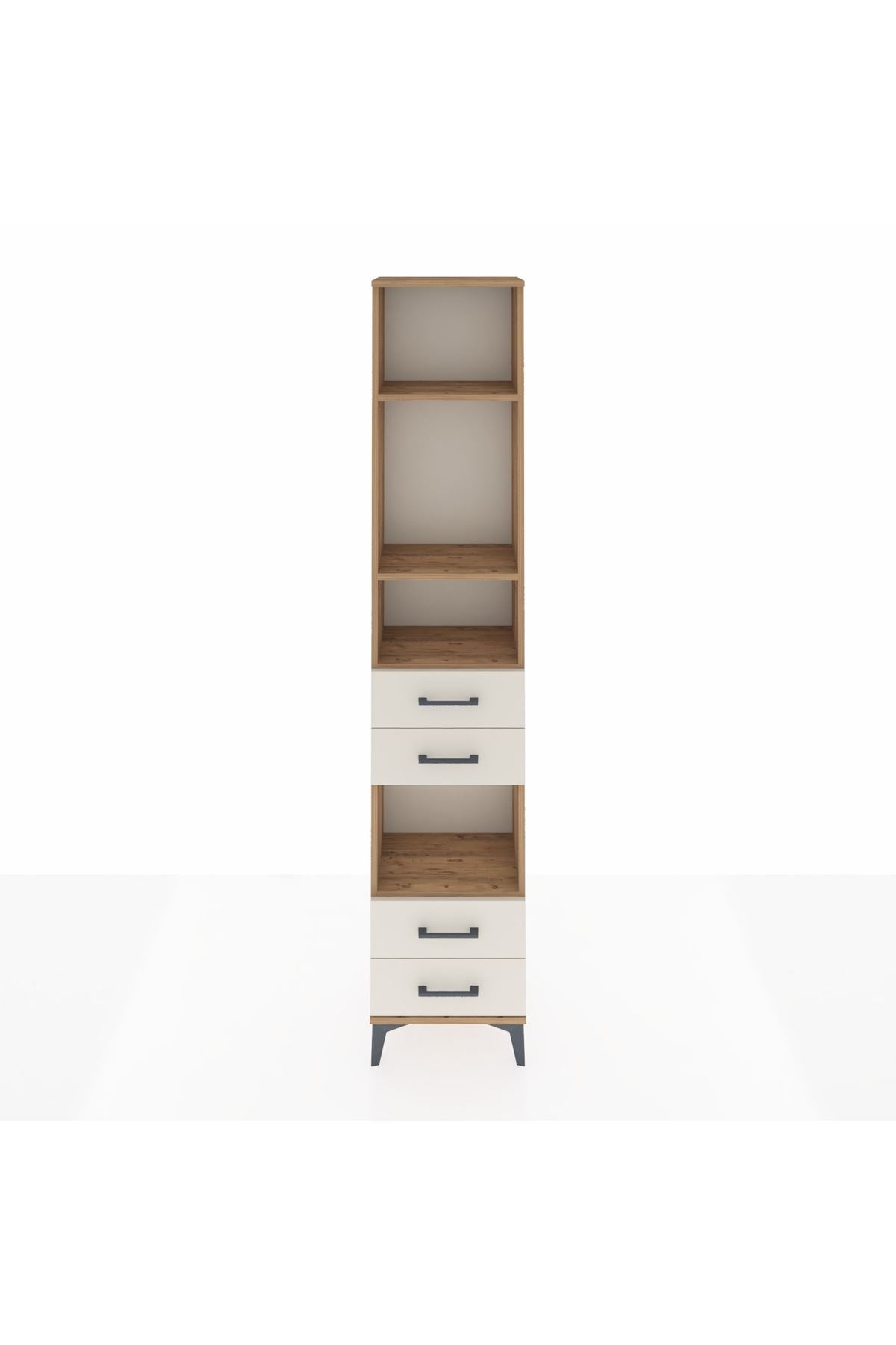 Arges Dolap 4 Raflı 4 Çekmeceli 44x30x221 - S28M164V7A