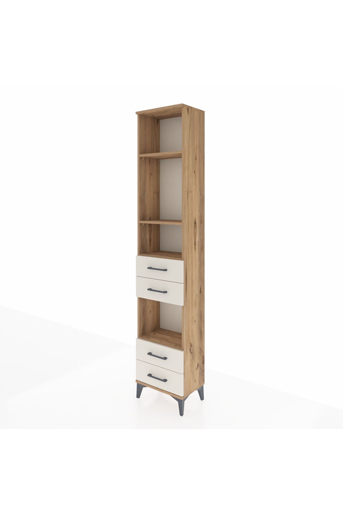 Arges Dolap 4 Raflı 4 Çekmeceli 44x30x221 - S28M164V7A