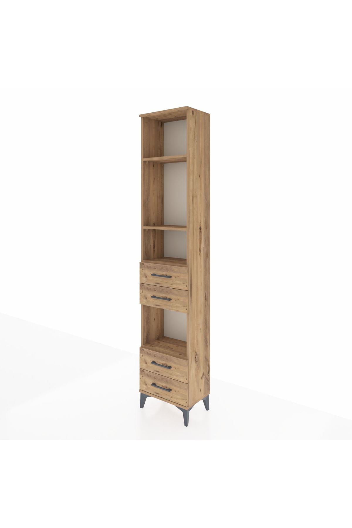 Arges Dolap 4 Raflı 4 Çekmeceli 44x30x221 - S28M164V9A