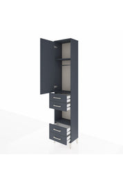 Arges Dolap 3 Raflı 4 Çekmeceli Tek Askılı 44x30x221 - S28M165V5A