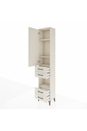 Arges Dolap 4 Raflı 4 Çekmeceli Tek Kapaklı 44x30x221 - S28M166V1A