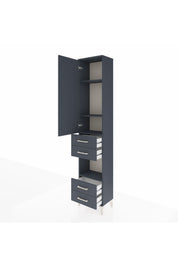 Arges Dolap 4 Raflı 4 Çekmeceli Tek Kapaklı 44x30x221 - S28M166V5A