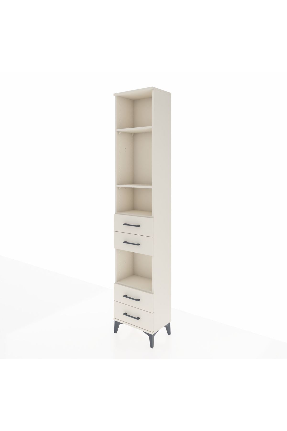 Arges Dolap 4 Raflı 4 Çekmeceli 44x30x221 - S28M167V1A