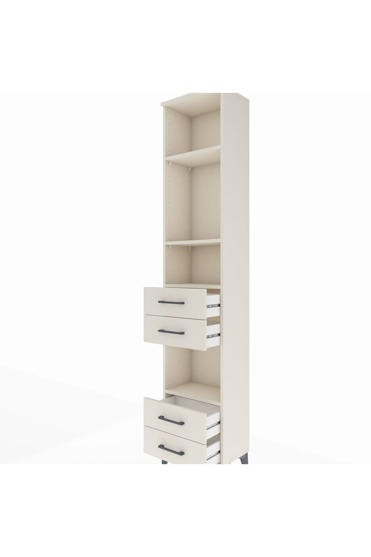 Arges Dolap 4 Raflı 4 Çekmeceli 44x30x221 - S28M167V1A