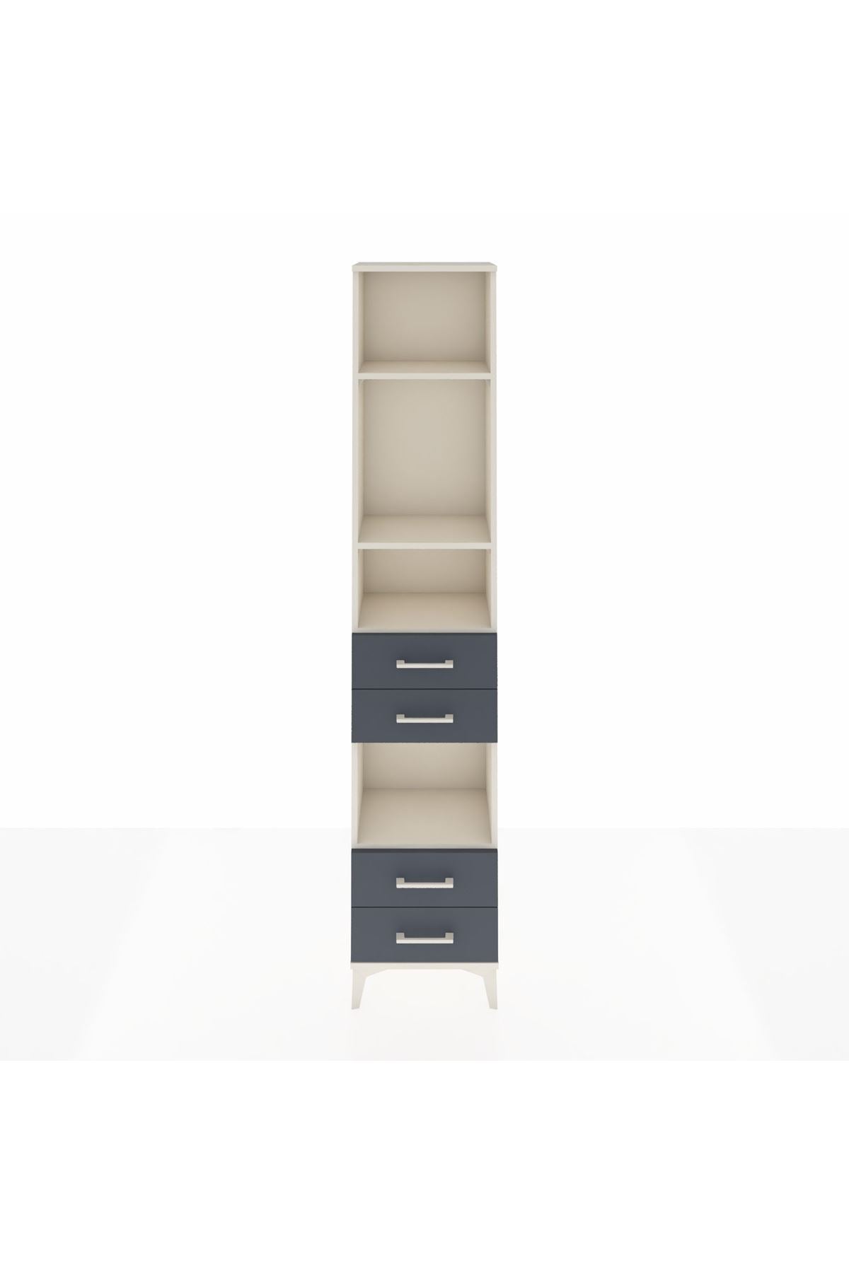 Arges Dolap 4 Raflı 4 Çekmeceli 44x30x221 - S28M167V2A