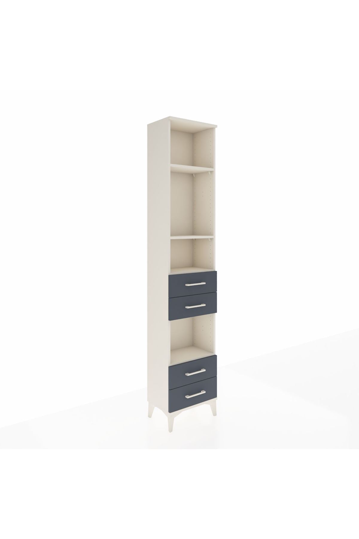 Arges Dolap 4 Raflı 4 Çekmeceli 44x30x221 - S28M167V2A