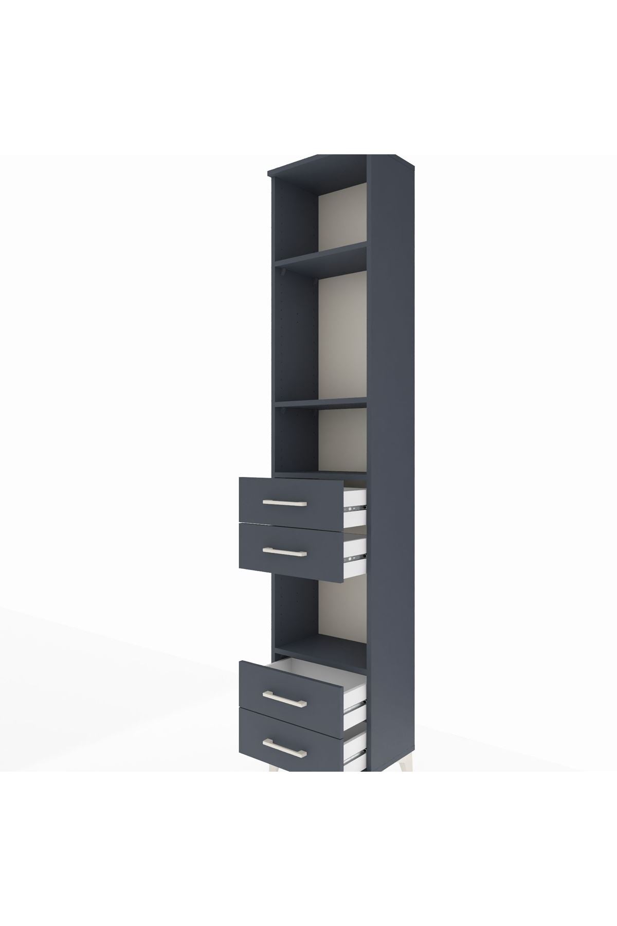 Arges Dolap 4 Raflı 4 Çekmeceli 44x30x221 - S28M167V5A