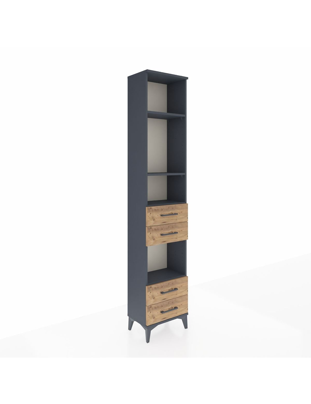 Arges Dolap 4 Raflı 4 Çekmeceli 44x30x221 - S28M167V6A