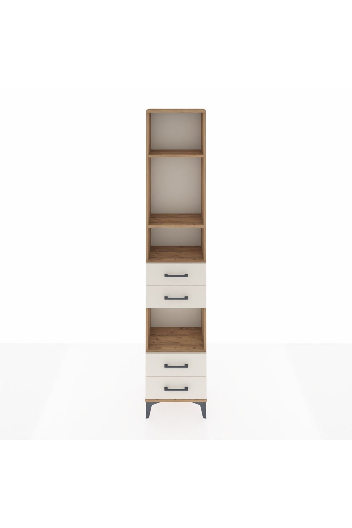 Arges Dolap 4 Raflı 4 Çekmeceli 44x30x221 - S28M167V7A
