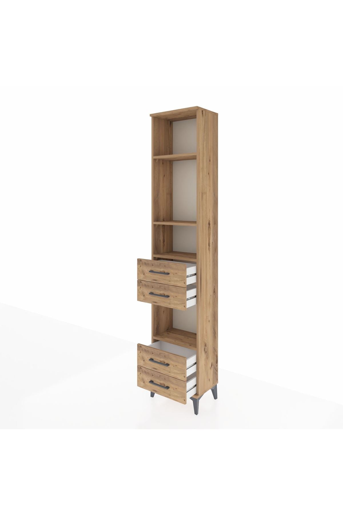 Arges Dolap 4 Raflı 4 Çekmeceli 44x30x221 - S28M167V9A