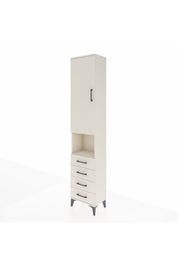 Arges Dolap 4 Raflı 4 Çekmeceli Tek Kapaklı 44x30x221 - S28M169V1A