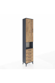 Arges Dolap 4 Raflı 4 Çekmeceli Tek Kapaklı 44x30x221 - S28M169V6A