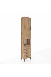 Arges Dolap 4 Raflı 4 Çekmeceli Tek Kapaklı 44x30x221 - S28M169V9A