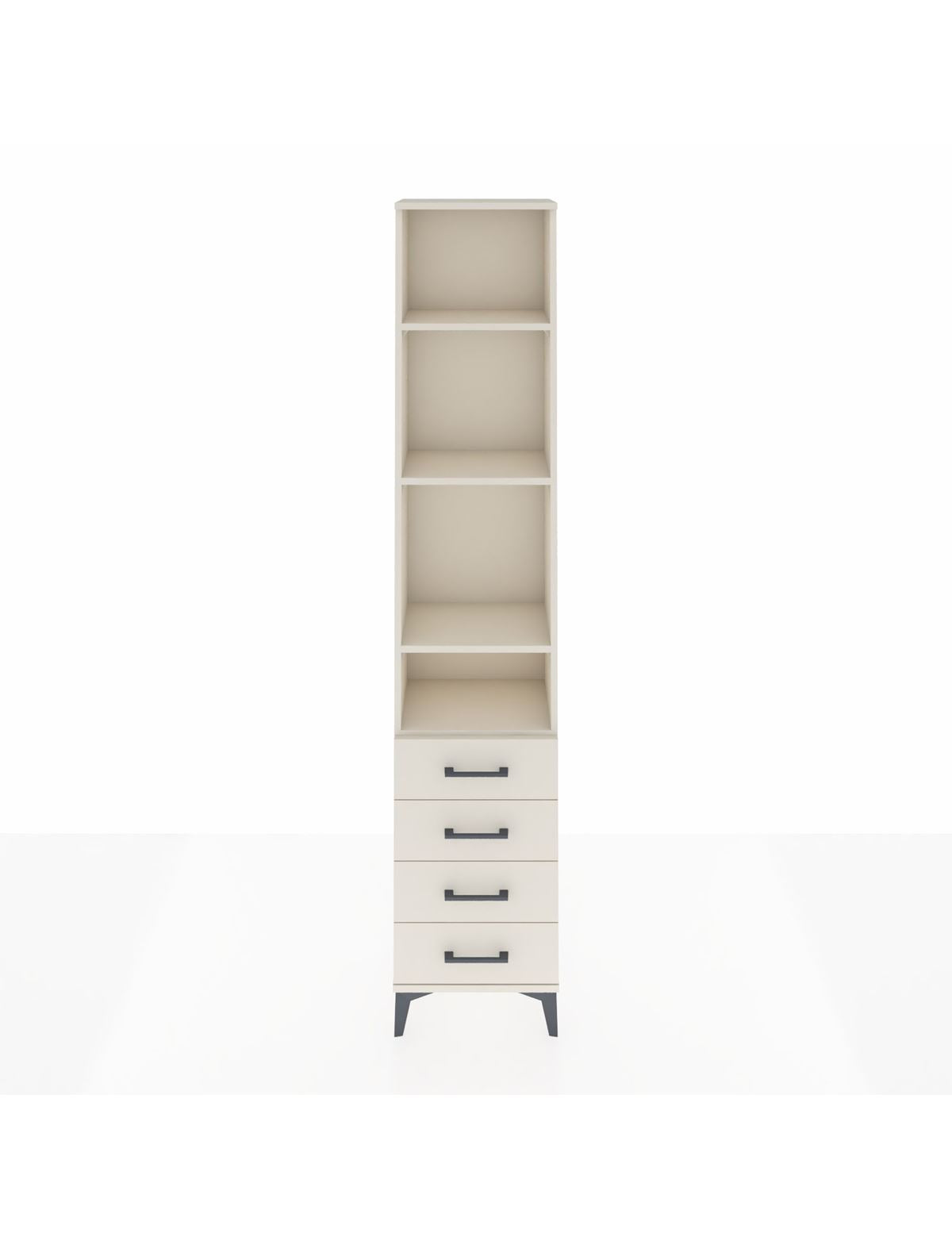 Arges Dolap 4 Raflı 4 Çekmeceli 44x30x221 - S28M170V1A