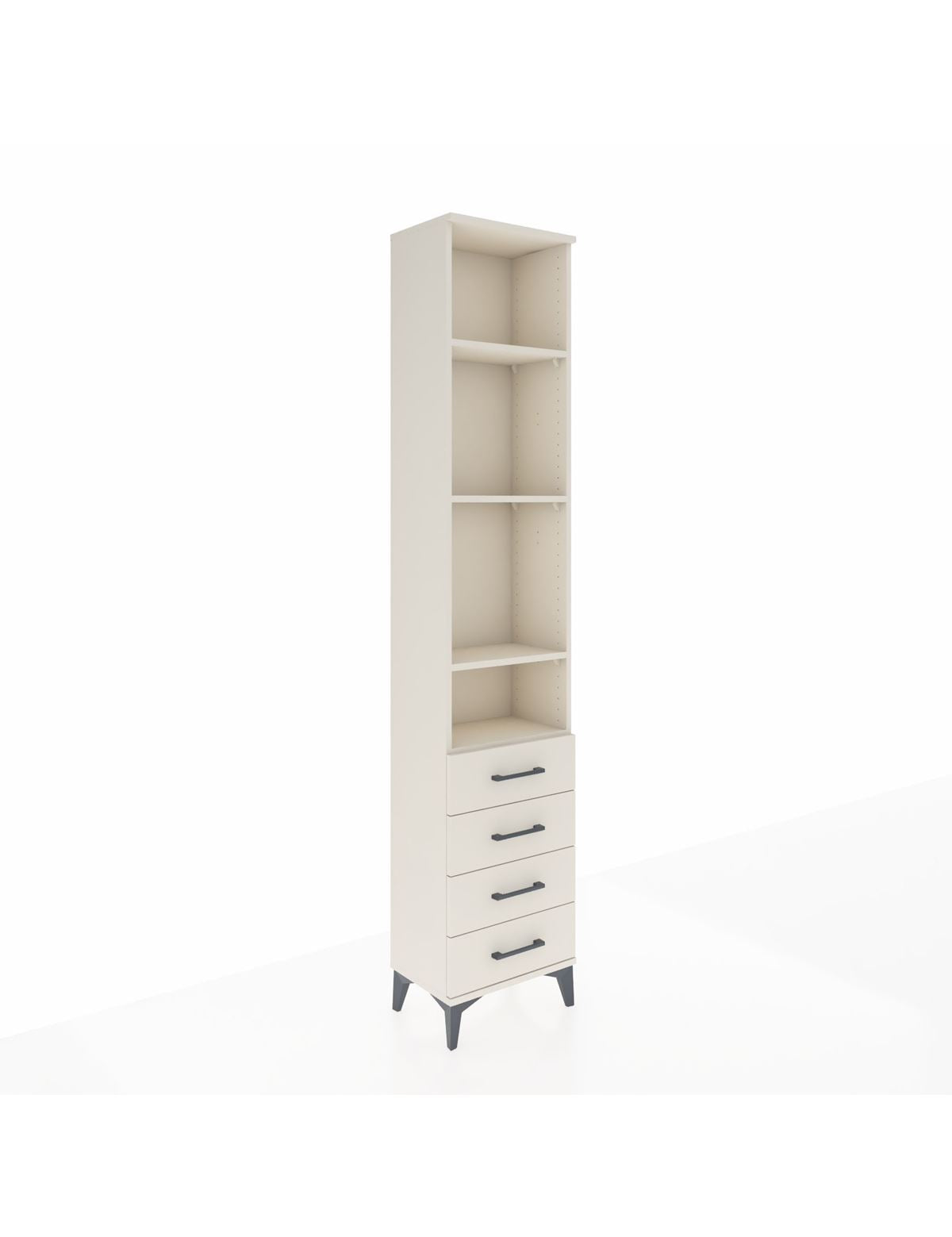 Arges Dolap 4 Raflı 4 Çekmeceli 44x30x221 - S28M170V1A